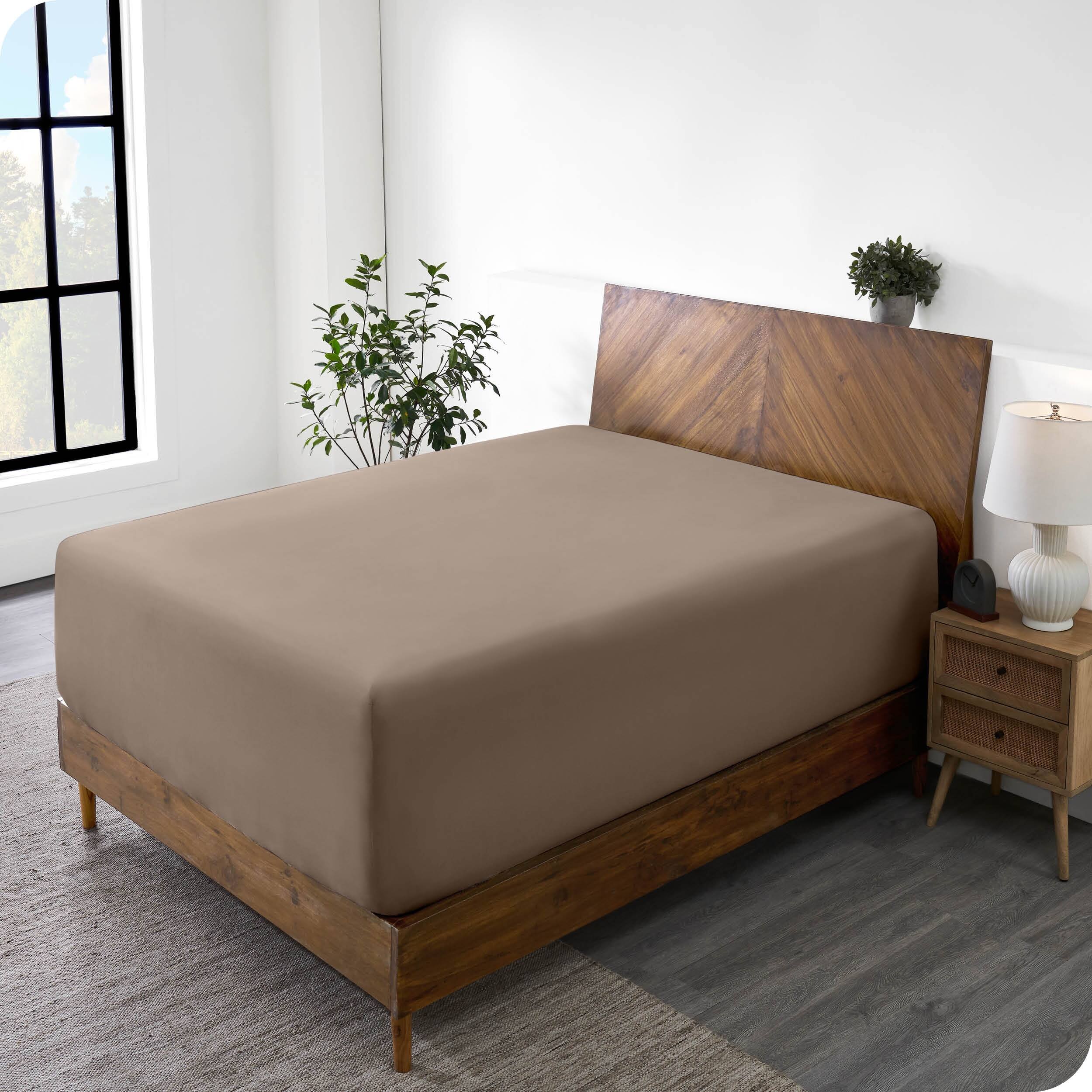 Bare Home UltraSoft Microfiber 22 Inch Extra Deep Pocket Fitted Sheet