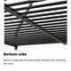 preview thumbnail 9 of 13, Full over Full Metal Bunk Black for Kids and Adult, Low Profile and Easy Climbing with Stable Ladder
