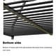 preview thumbnail 10 of 10, Twin Full Bunk Bed Metal Black with White Mesh Guard Rail，Low Profile and Easy Climbing with Stable Ladder