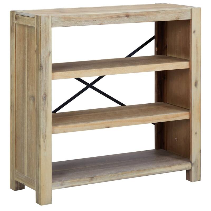 vidaXL 3/4/5/6/7-Tier Bookcase Solid Wood Acacia