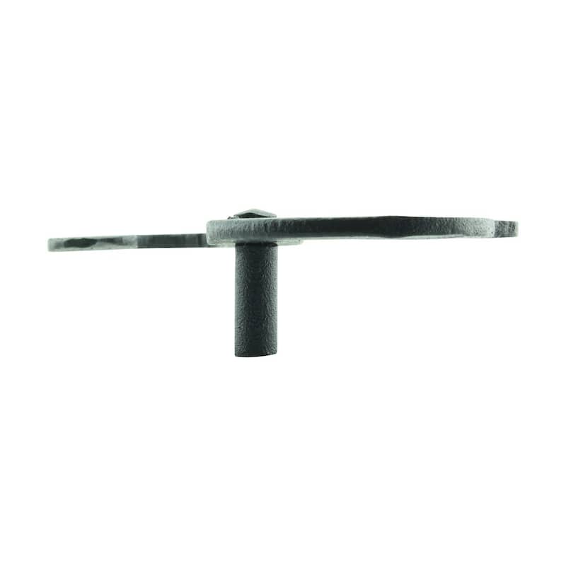 Black Wrought Iron Shutter Dog Holders 6.25" S Shaped Curved Rust Resistant Masonry Mount Renovators Supply