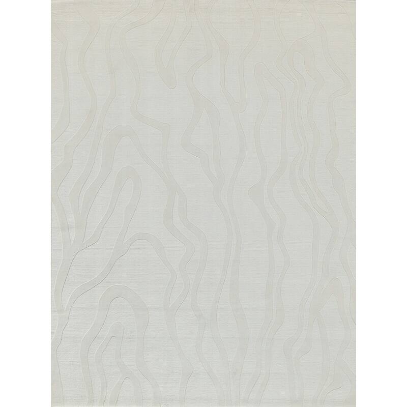Exquisite Rugs Tempo Handmade Handloomed New Zealand Wool Ivory Area Rug