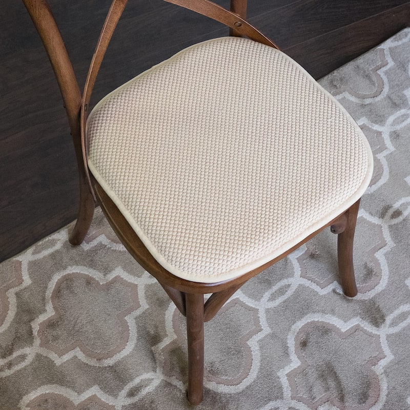 16-in. Square Non-slip Memory Foam Seat Cushions (2 OR 4)
