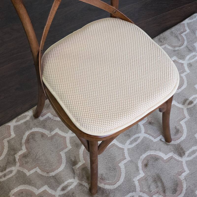 16-in. Square Non-slip Memory Foam Seat Cushions (2 OR 4) - 16 X 16