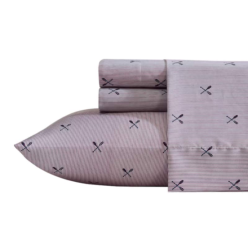 Nautica Printed Soft & Cozy Deep Pocket Sheet Set