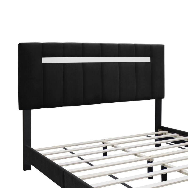 Queen Size Adjustable Upholstered Bed