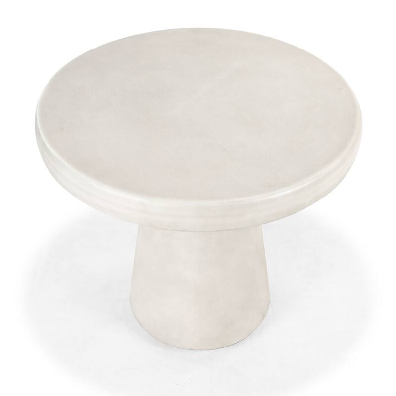 SAFAVIEH Couture Hayleen Round Concrete Accent Table - 24"W x 24"D x 22"H