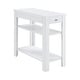 preview thumbnail 12 of 15, Convenience Concepts Designs2Go 1 Drawer Baja Chairside End Table with Shelves White