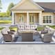 Option Brown Wicker & Beige Cushion