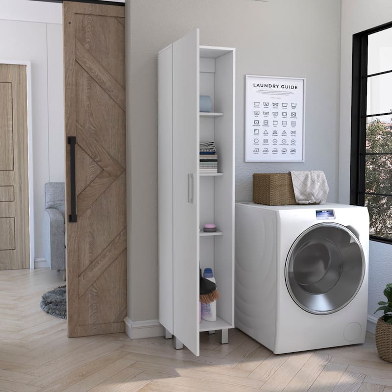 Vintro 71" Tall 5-Shelves Storage Cabinet Broom Closet - N/A