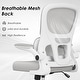 preview thumbnail 3 of 20, Office Chair, Mesh Ergonomic Office Chair with Lumbar Support, Comfy Computer Desk Chair with Flip Armrest Rolling Wheels