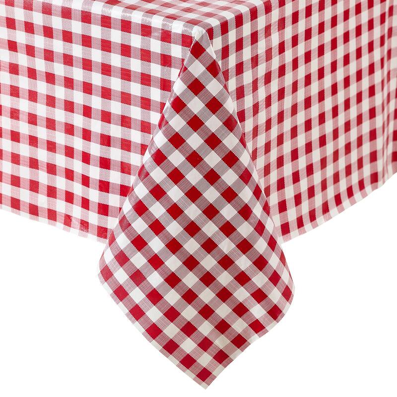 Gingham Check 3-Yard Cut-to-fit Vinyl Tablecloth/Table Protector - 54x108