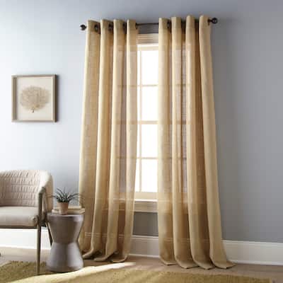 Grand Avenue Cecily Grommet Single Curtain Panel