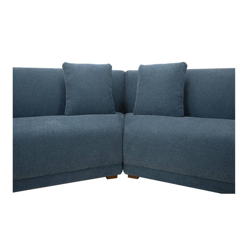 NADAAL STUDIOS Solace, 4-Piece Modular Sectional, Angled Sides - 192"W x34.29"D x31.5"H