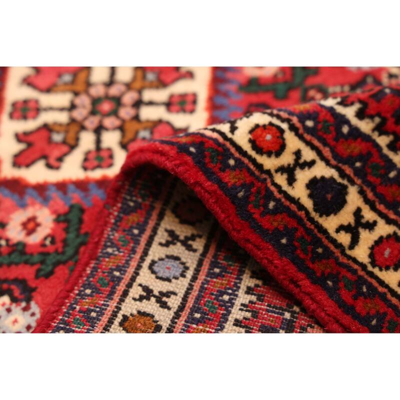 ECARPETGALLERY Hand-knotted Andelz Red Wool Rug - 2'5 x 9'7