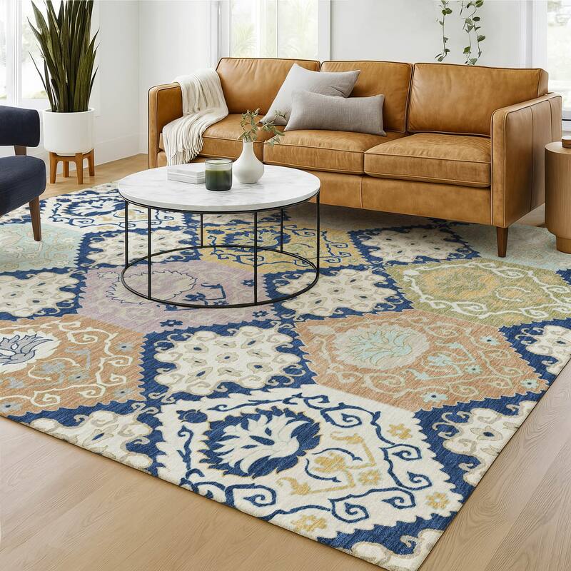 Machine Washable Indoor/ Outdoor Global Bayfield Chantille Rug