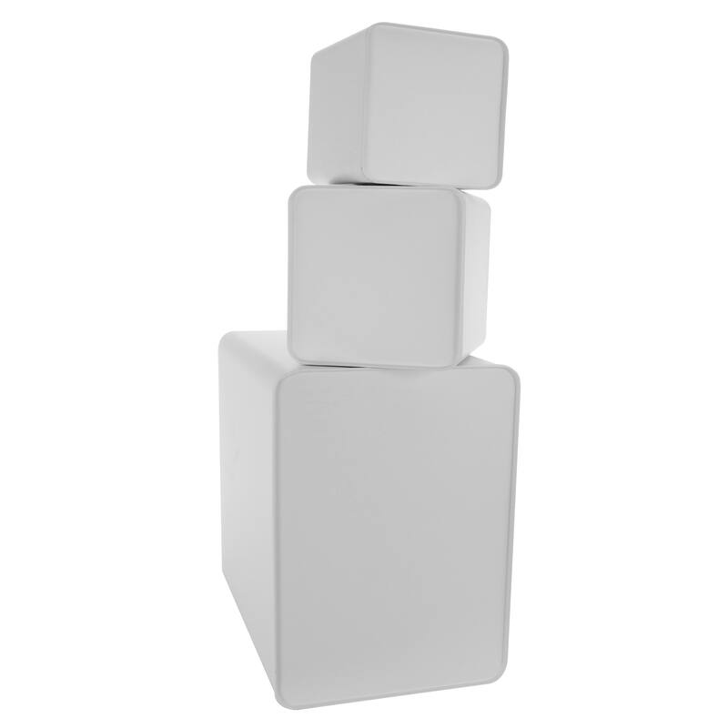 MegaChef Kitchen Food Storage 5 Piece Cannister Set White