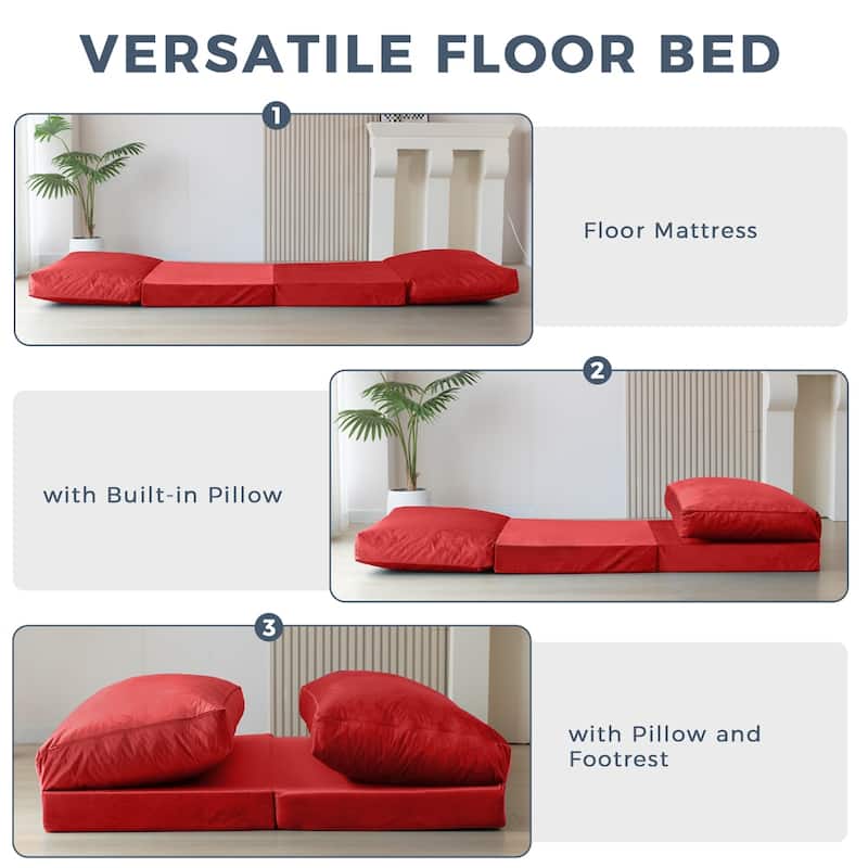 Bean Bag Bed Folding Sofa Bed Floor Mattress