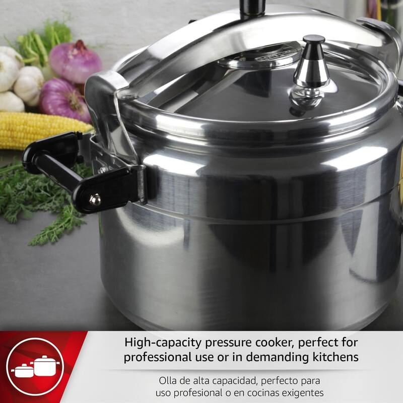 Magefesa CHEF Aluminum Pressure Cooker with Stainless Steel Lid