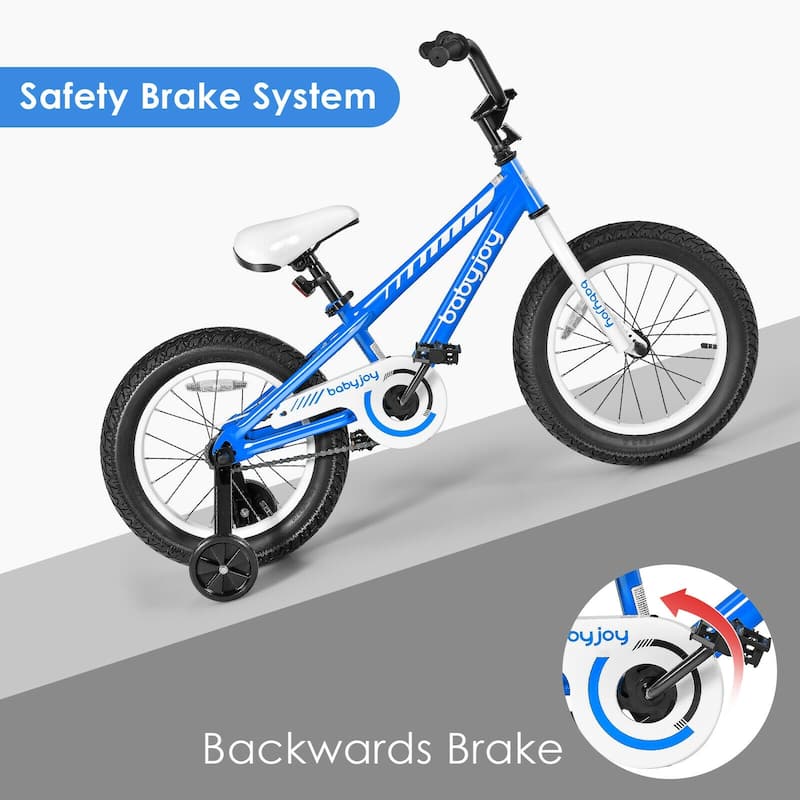 16 Inch Kids Bike Bicycle with Training Wheels for 5-8 Years Old Kids