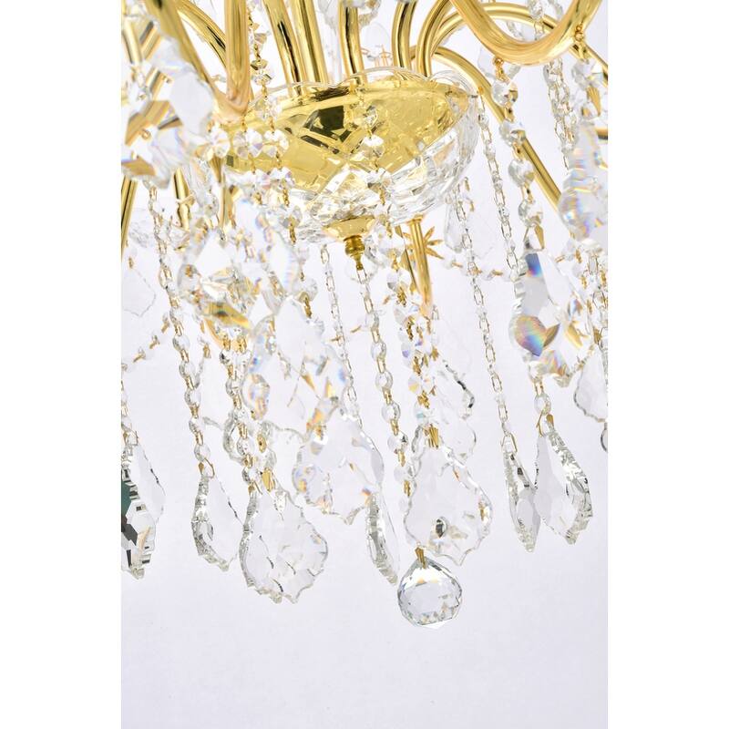 Fleur Illumination 24 light Gold Chandelier