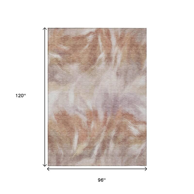 HomeRoots Abstract Transitional Rectangle Outdoor Rug
