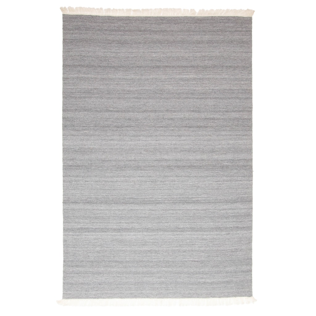 ECARPETGALLERY Flat-Weave Ankara FW Grey Wool Kilim - 5'1 x 7'8