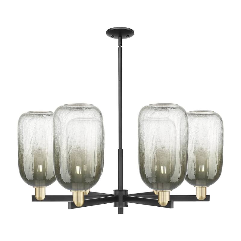 Innovations Lighting Downtown Urban - Brookhaven Cloche - 6 Light 24" Stem Hung Chandelier