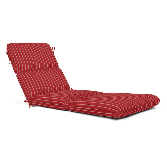 Sunbrella 74-inch Chaise Cushion - Harwood Crimson