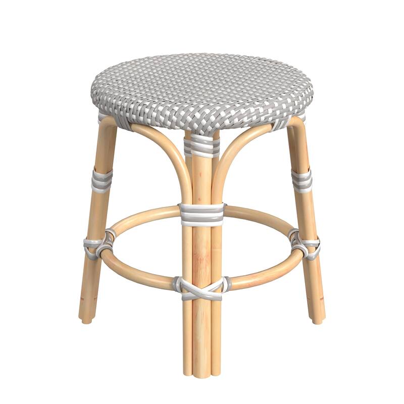 Tobias Rattan Round 18" Accent Stool