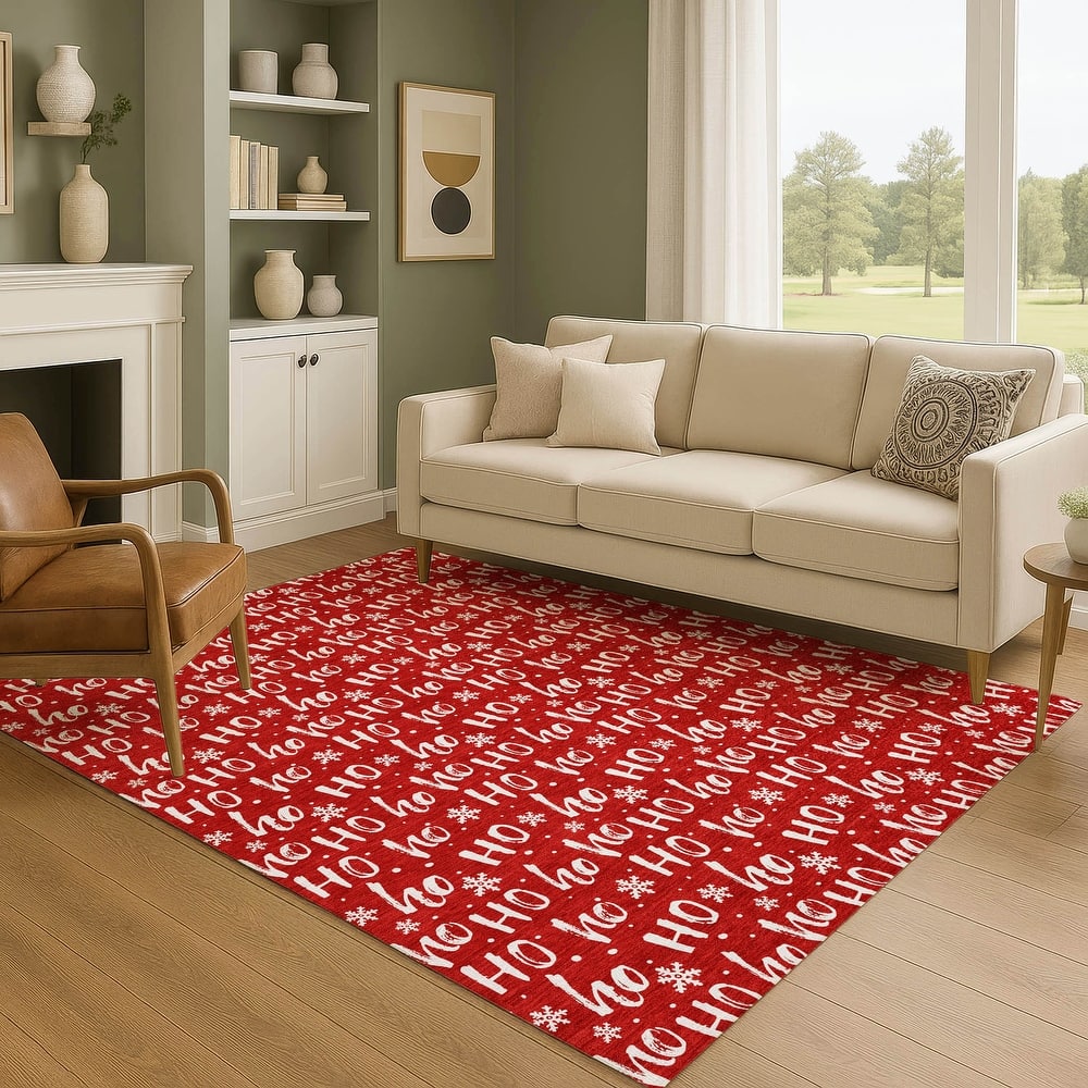 Premium Washable Super Soft Christmas Ho Ho Mayfield Rug