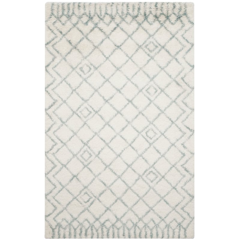 SAFAVIEH Handmade Casablanca Shag Ornella Tribal Wool Rug