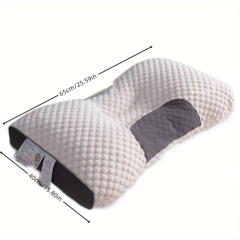 Ergonomic Pillow Contour Pillow Orthopedic Neck Traction Pillow for Shoulder Neck Pain Relief Side Sleeper - N/A