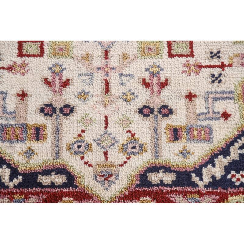 Geometric Kazak Rug Hand-Knotted Wool Carpet - 2'0"x 3'0"