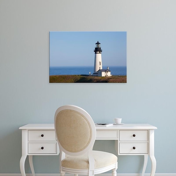 Easy Art Prints Jamie & Judy Wild's 'Yaquina Head Lighthouse' Premium Canvas Art