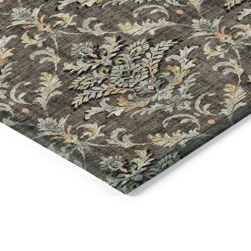 Machine Washable Indoor/ Outdoor Traditional Marrakesh Chantille Rug