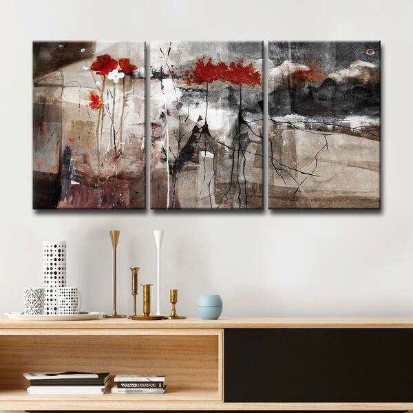Ready2HangArt 'Abstract' Multipanel Canvas Wall Art Bed Bath