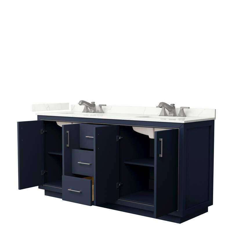 Icon 72-inch Double Vanity, Quartz Top