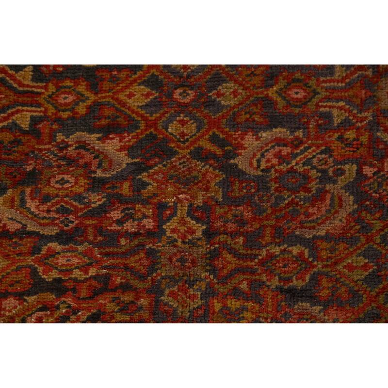 Pre-1900 Antique Sultanabad Persian Large Rug Hand-Knotted Wool Carpet - 9'8"x 16'7"