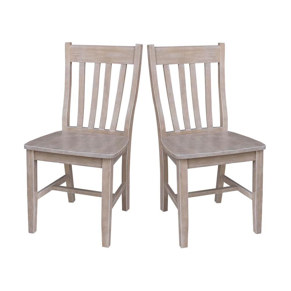 Copper Grove Cafe Solid Wood Curved-Back Bistro Chairs, Set of 2 – Multiple Finishes