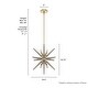 preview thumbnail 4 of 10, Hunter Jupiter Star Pendant - Entry, Dining Room - Mid-Century Modern, Sputnik