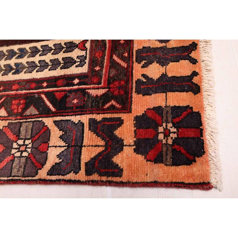 ECARPETGALLERY Hand-knotted Andelz Red Wool Rug - 4'6 x 9'4