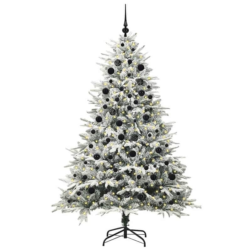 vidaXL Artificial Christmas Tree Green PVC