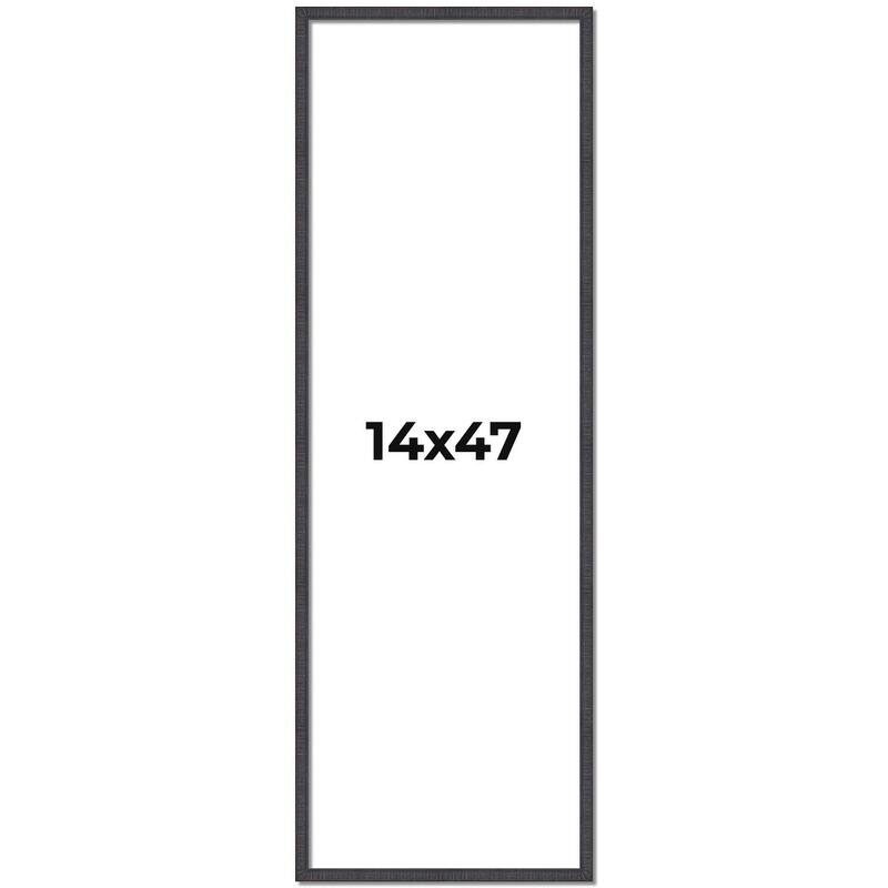 14x47 Frame Brown Picture Frame - Complete Modern Photo Frame Includes