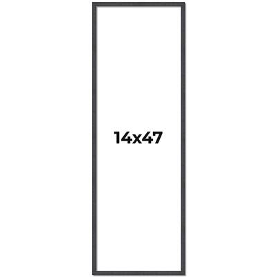 14x47 Frame Brown Picture Frame - Complete Modern Photo Frame Includes