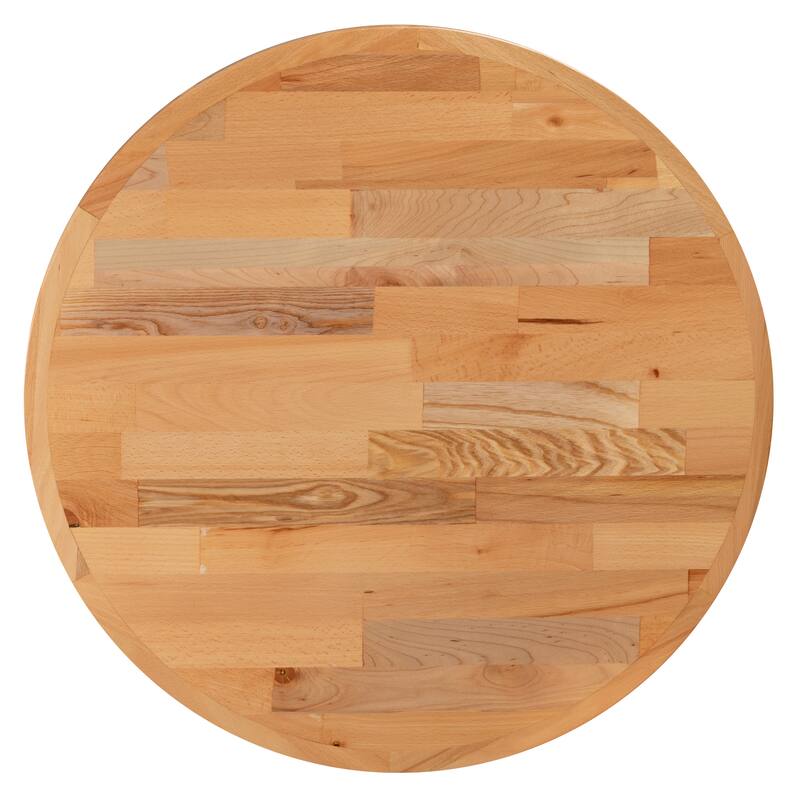 Round Butcher Block Style Table Top - Restaurant Table Top