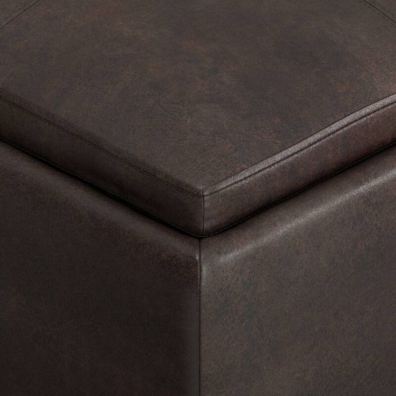 WYNDENHALL Franklin Wide Contemporary Table Ottoman