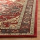 preview thumbnail 14 of 29, SAFAVIEH Mahal Reka Traditional Grandeur Red/ Natural Rug 3' Square - Red/Creme - Square