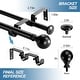 preview thumbnail 4 of 32, Round Ball Designer Double Drapery Adjustable Curtain Rod & Hardware