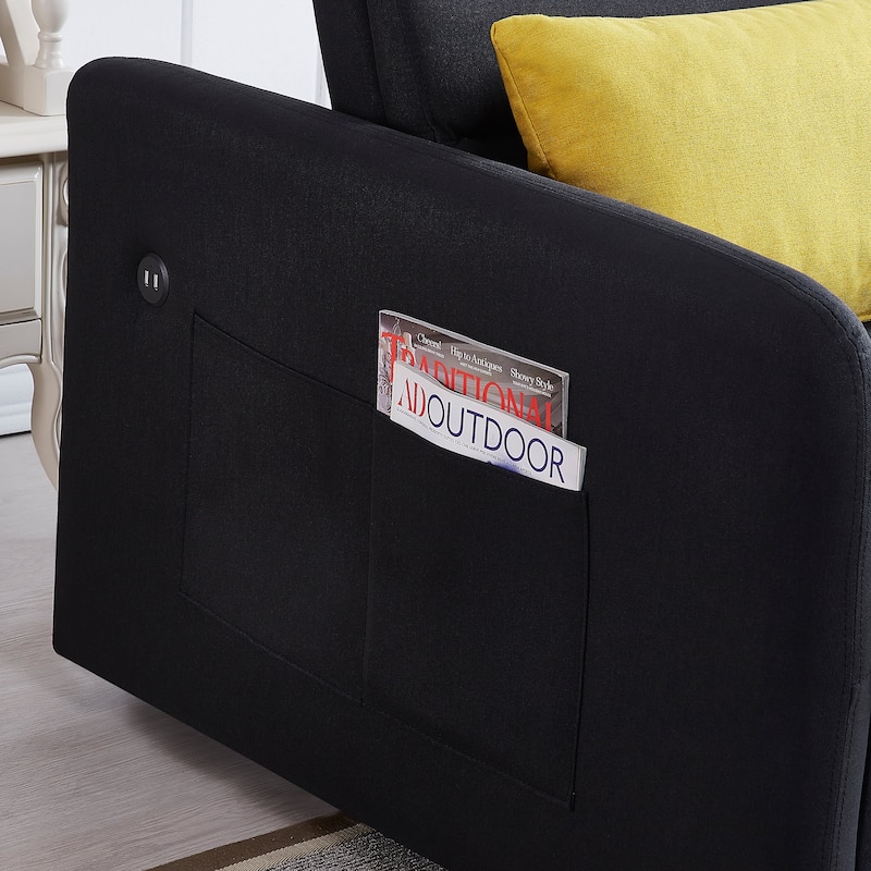 Twins Fabric Sofa Bed